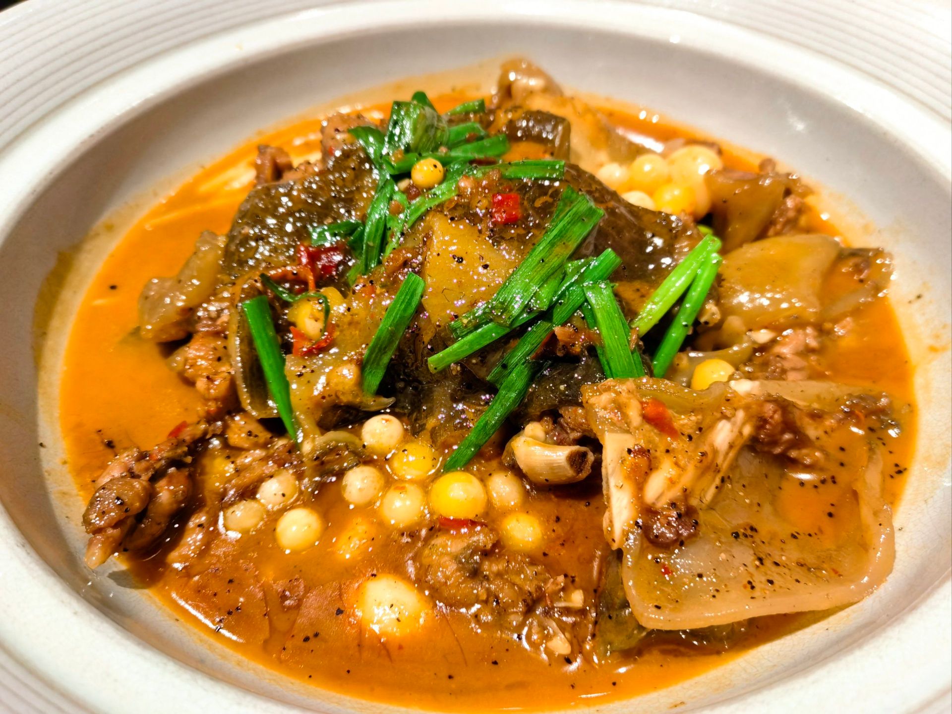 我们保利门口菜场的甲鱼，做了一个黄焖甲鱼